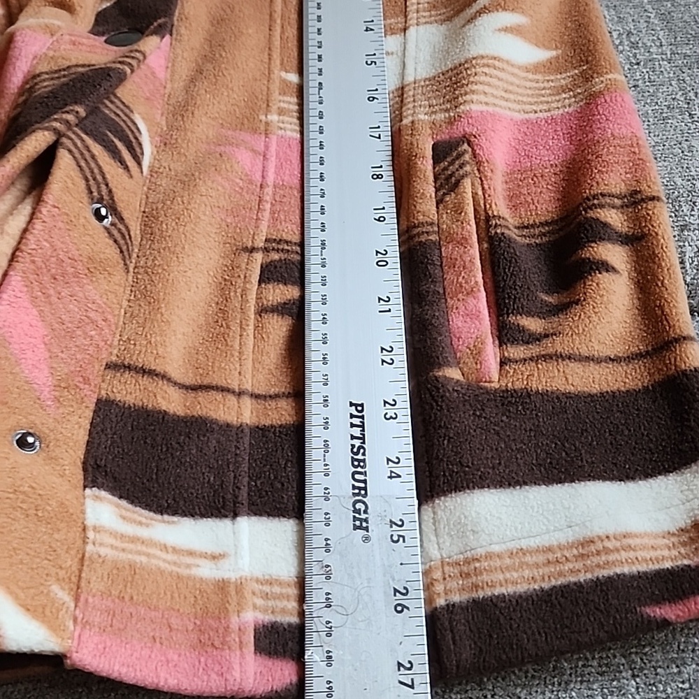 Thread & Supply Tan Brown Pink Aztec Western Jacket Shacket - Picture 10 of 10